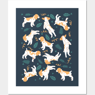 Brittany Spaniel Puppies Posters and Art